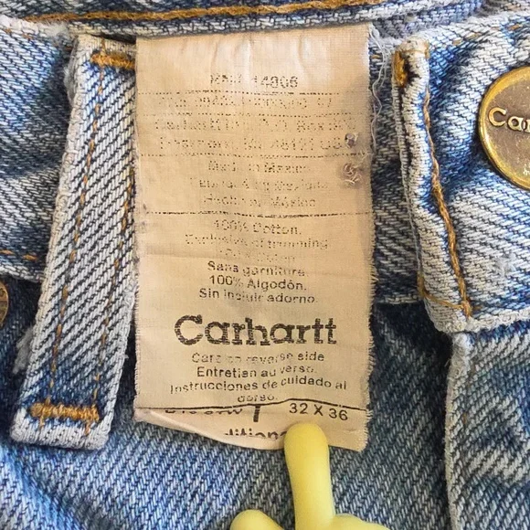 Carhartt Traditional Fit Men's Size 32x36 Light Wash - Picture 2 of 9
